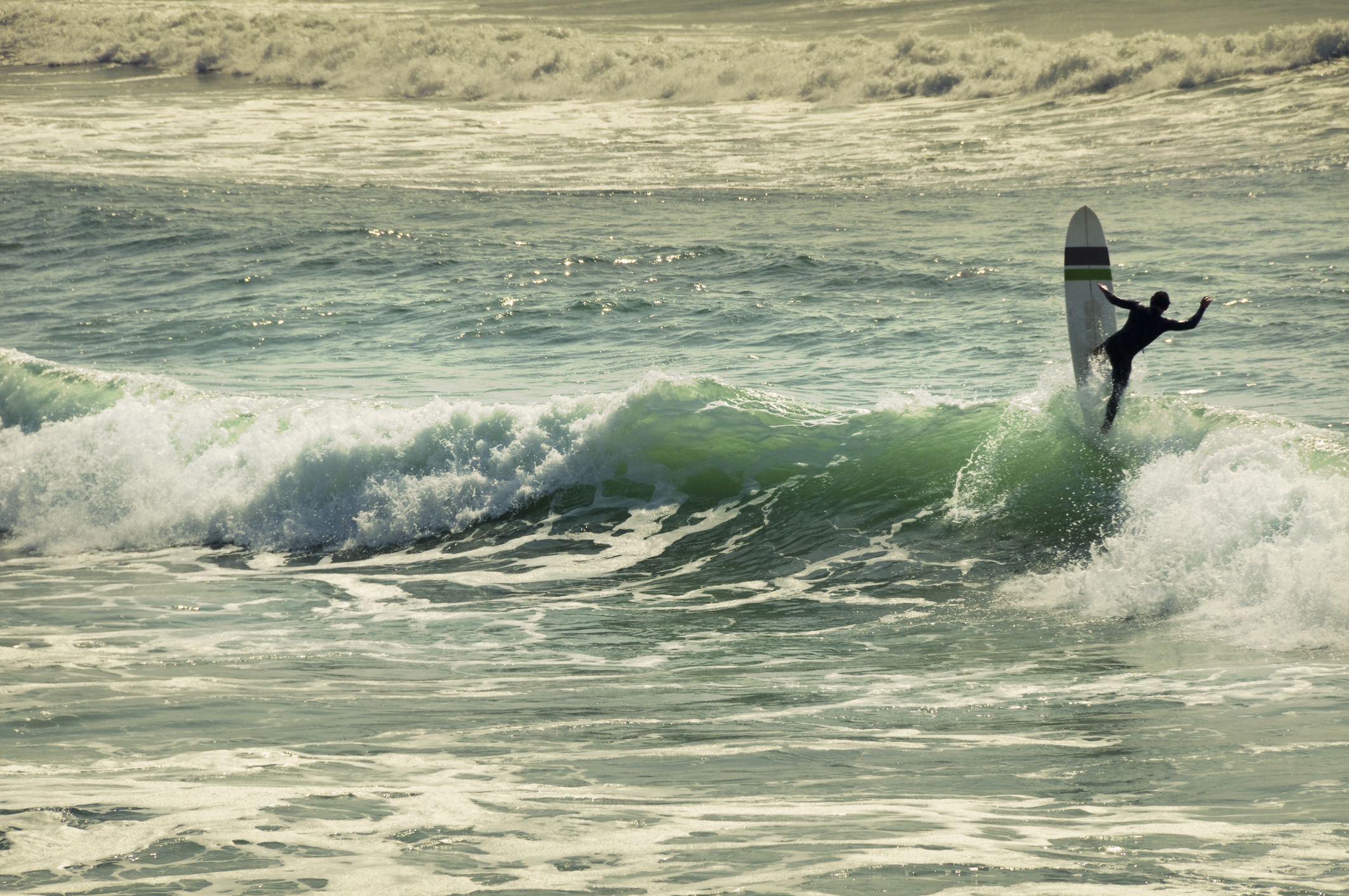 surf a wave on a beach near our host biarritz bord de mer